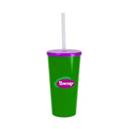 Large Tucan Tumbler With Cap And Straw - Emerald Green